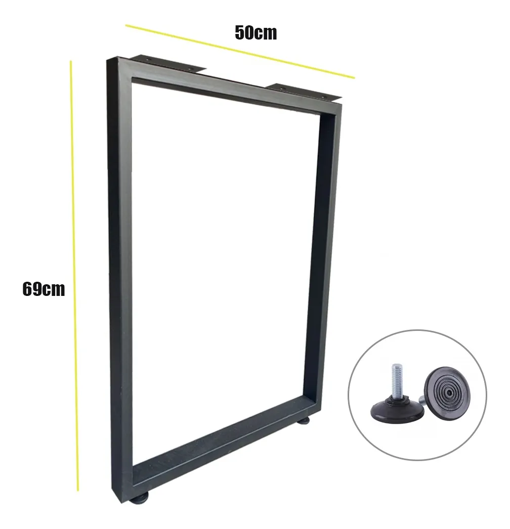 Patas para Escritorio Cuadradas X 2 Unidades