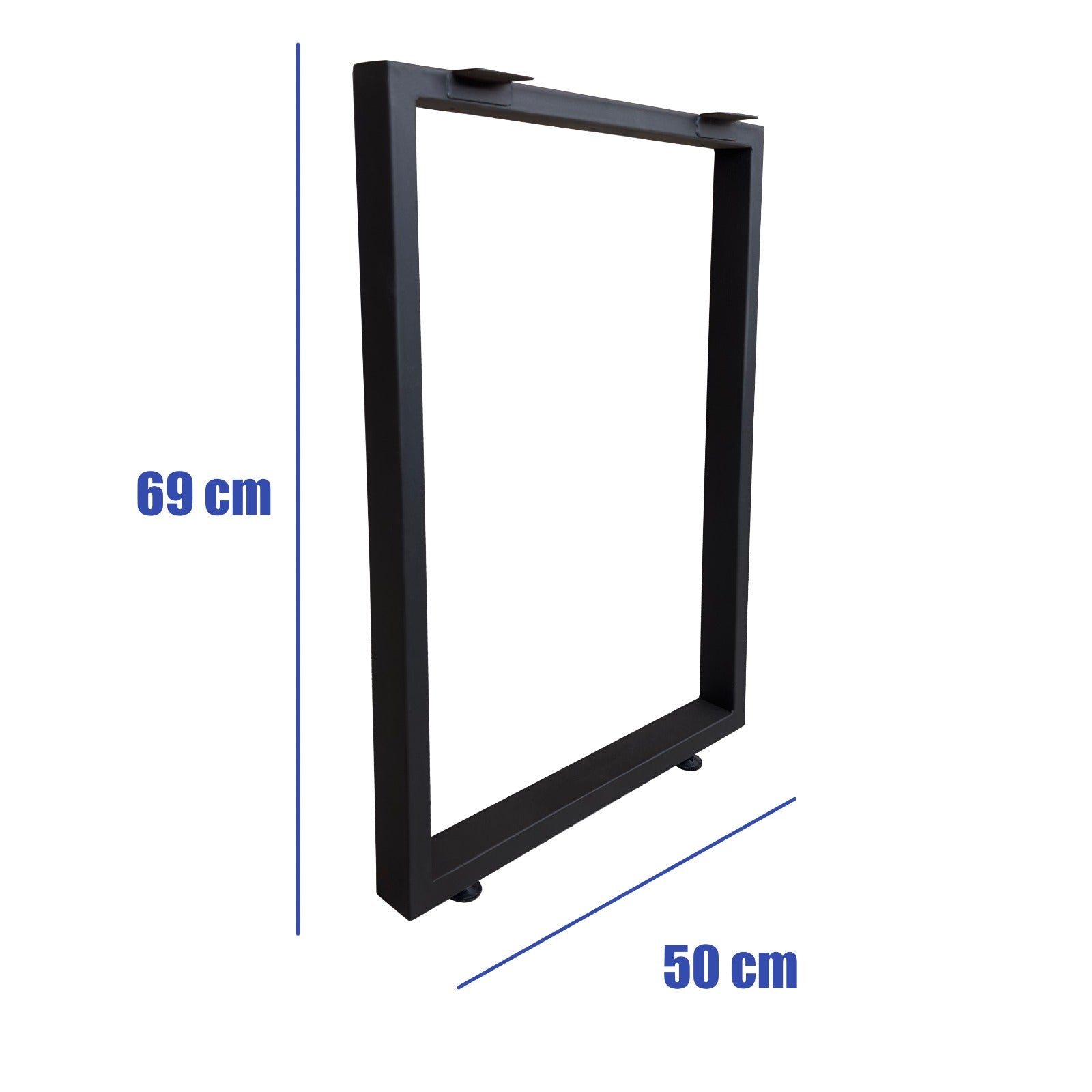 Patas  para Escritorio Rectangulares Metálicas X 2 Unidades