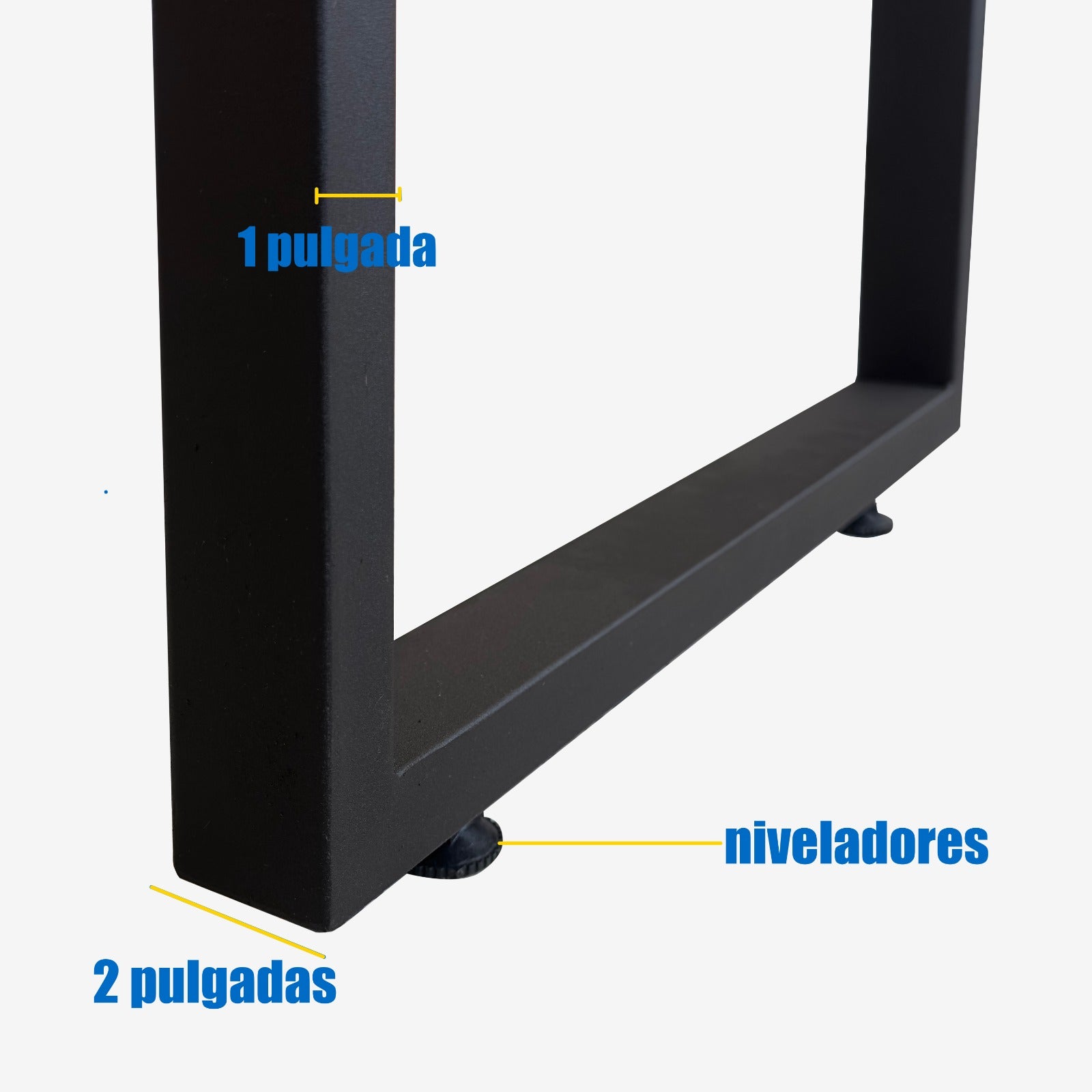 Patas  para Escritorio Rectangulares Metálicas X 2 Unidades